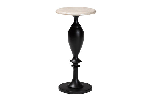 bali & pari - Perlita End Table - J2627-MS-2PCDT-Gry Marble/Blk Wood-ET view 1