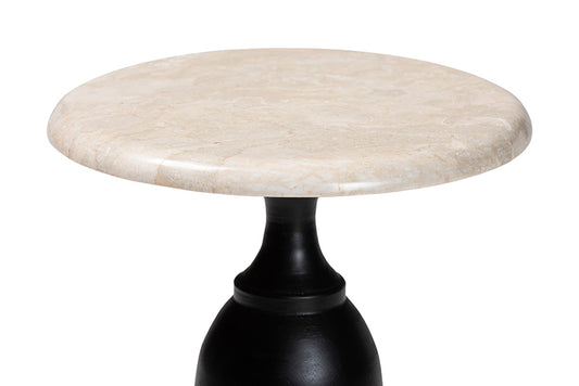 bali & pari - Perlita End Table - J2627-MS-2PCDT-Gry Marble/Blk Wood-ET view 2