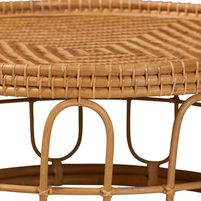 bali & pari - Phoenix Coffee Table in Light Honey - Phoenix-Light Honey Rattan-CT view 2