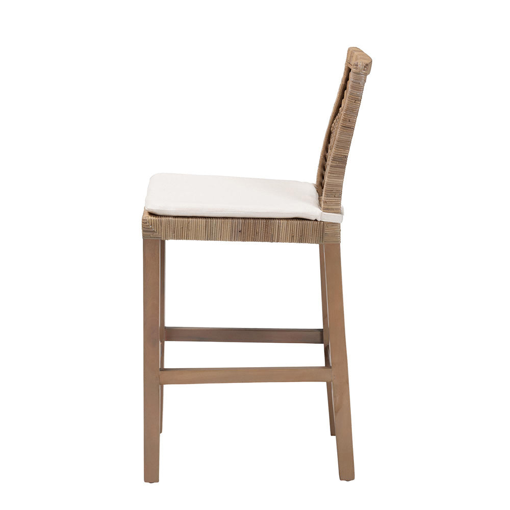 bali & pari - Poltak Counter Stool in Kubu Grey/Rustic Taupe - Poltak-Grey Natural-CS view 3