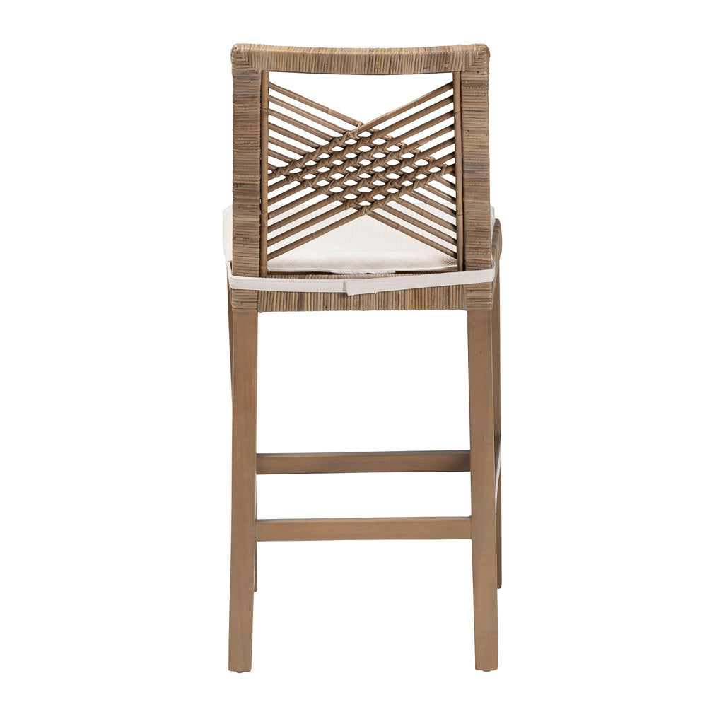 bali & pari - Poltak Counter Stool in Kubu Grey/Rustic Taupe - Poltak-Grey Natural-CS view 4