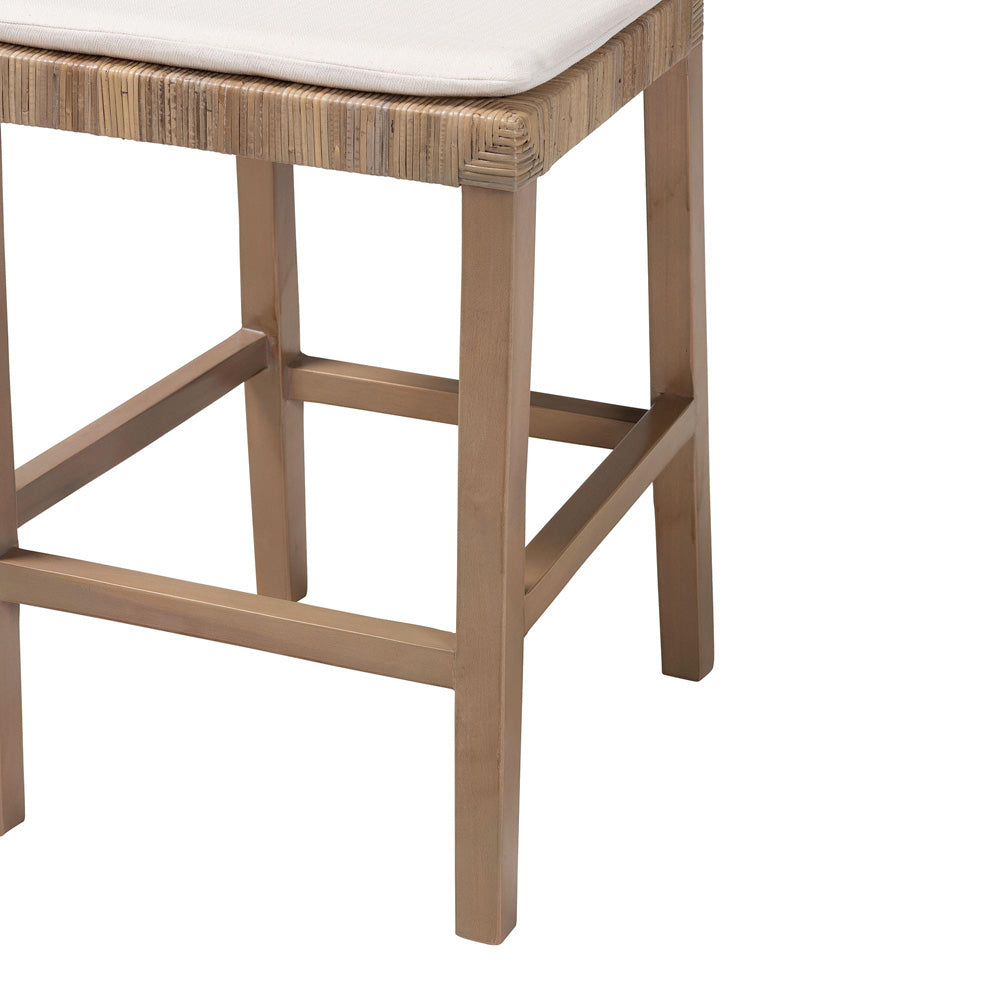 bali & pari - Poltak Counter Stool in Kubu Grey/Rustic Taupe - Poltak-Grey Natural-CS view 6