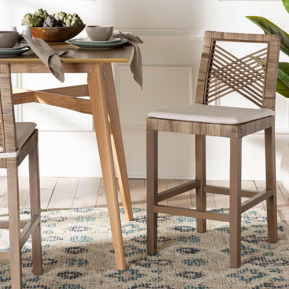 bali & pari - Poltak Counter Stool in Kubu Grey/Rustic Taupe - Poltak-Grey Natural-CS view 8