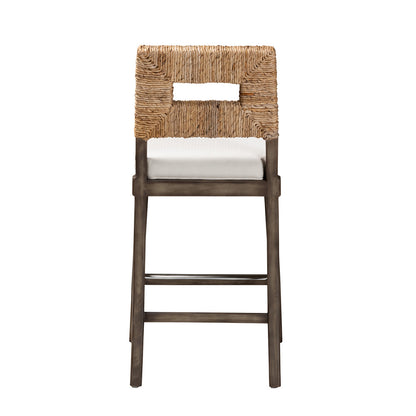 bali & pari - Porsha Counter Stool in Dark Brown/Natural Brown/White - Porsha-Mahogany-CS view 4