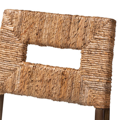 bali & pari - Porsha Dining Chair in White/Natural Brown/Walnut Brown - Porsha-Mahogany-DC view 5