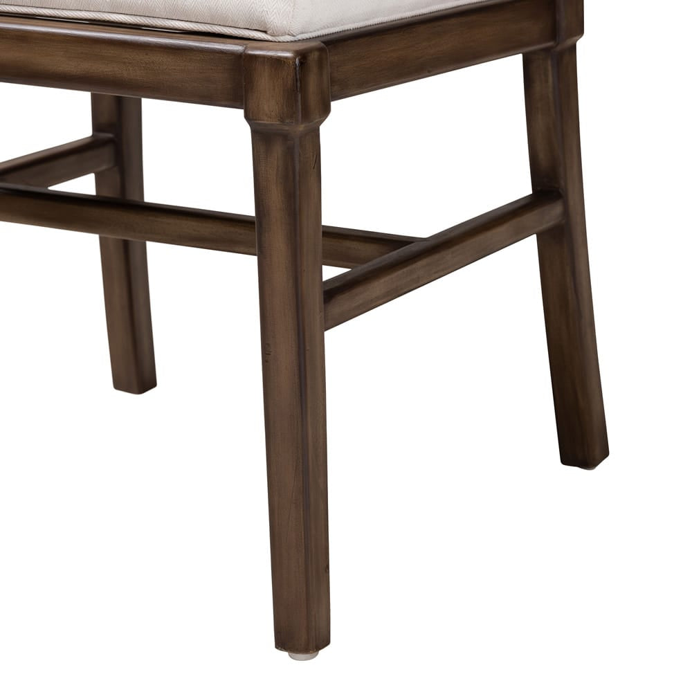 bali & pari - Porsha Dining Chair in White/Natural Brown/Walnut Brown - Porsha-Mahogany-DC view 6