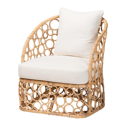 bali & pari - Prisca Chair in Light Honey - Model 2-Light Honey Rattan-CC view 1