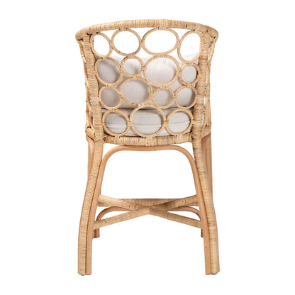 bali & pari - Prisca Counter Stool in Light Honey - Ariel-Light Honey Rattan-Cushion-CS view 4