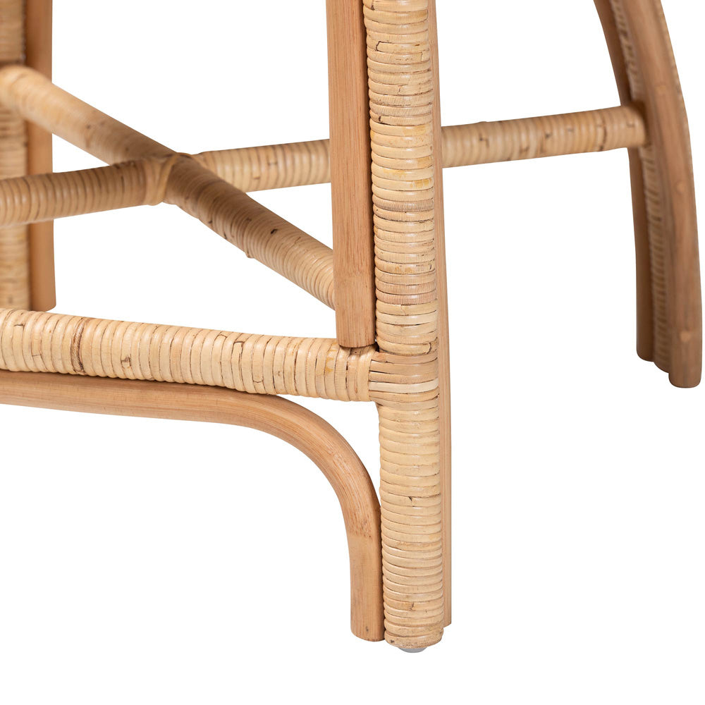 bali & pari - Prisca Counter Stool in Light Honey - Ariel-Light Honey Rattan-Cushion-CS view 6