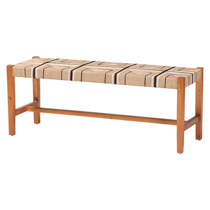 bali & pari - Prita Dining Bench in Brown/Natural Brown - BNCH-1-Wood/Brown-Bench view 1
