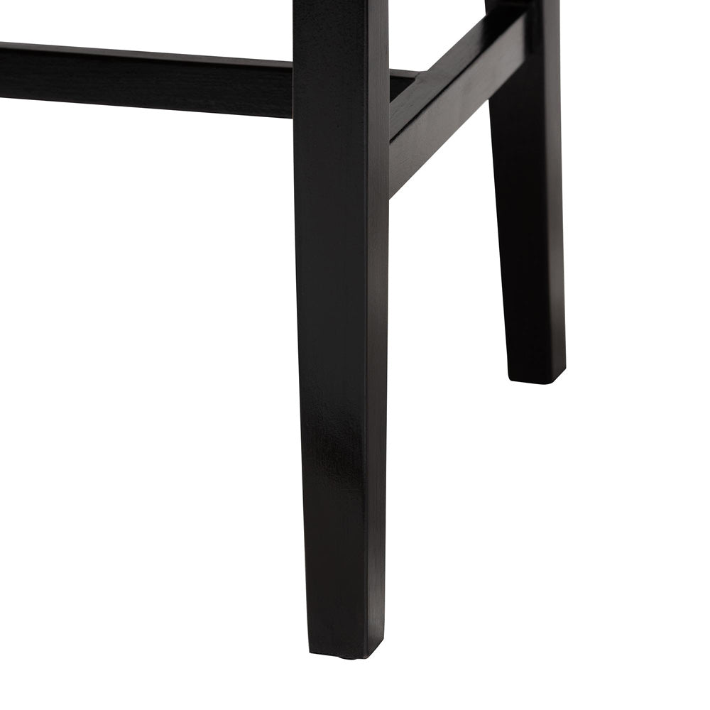 bali & pari - Prita Dining Chair in Brown/Black - DCC-01-Wood/Black-DC view 6