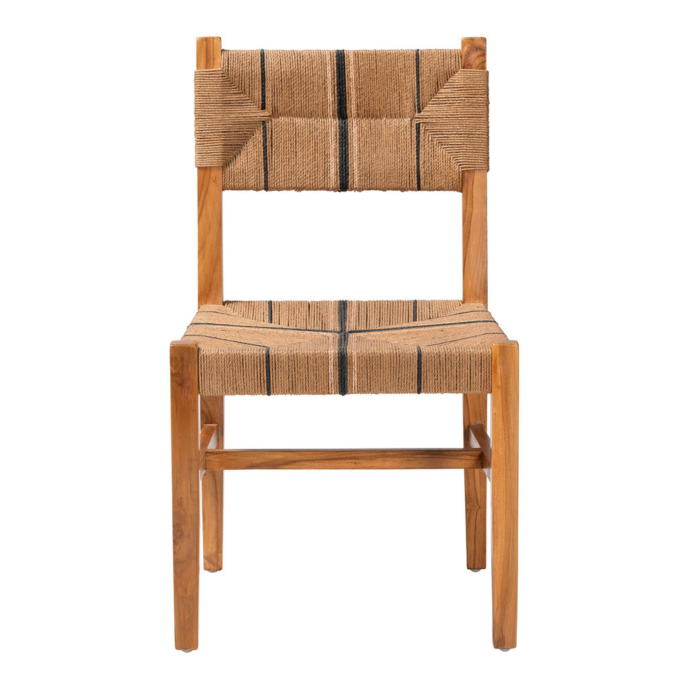 bali & pari - Prita Dining Chair in Brown/Natural Brown - DCC-02-Wood/Brown-DC view 2