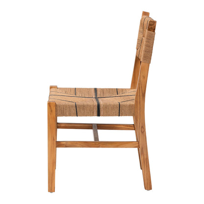 bali & pari - Prita Dining Chair in Brown/Natural Brown - DCC-02-Wood/Brown-DC view 3