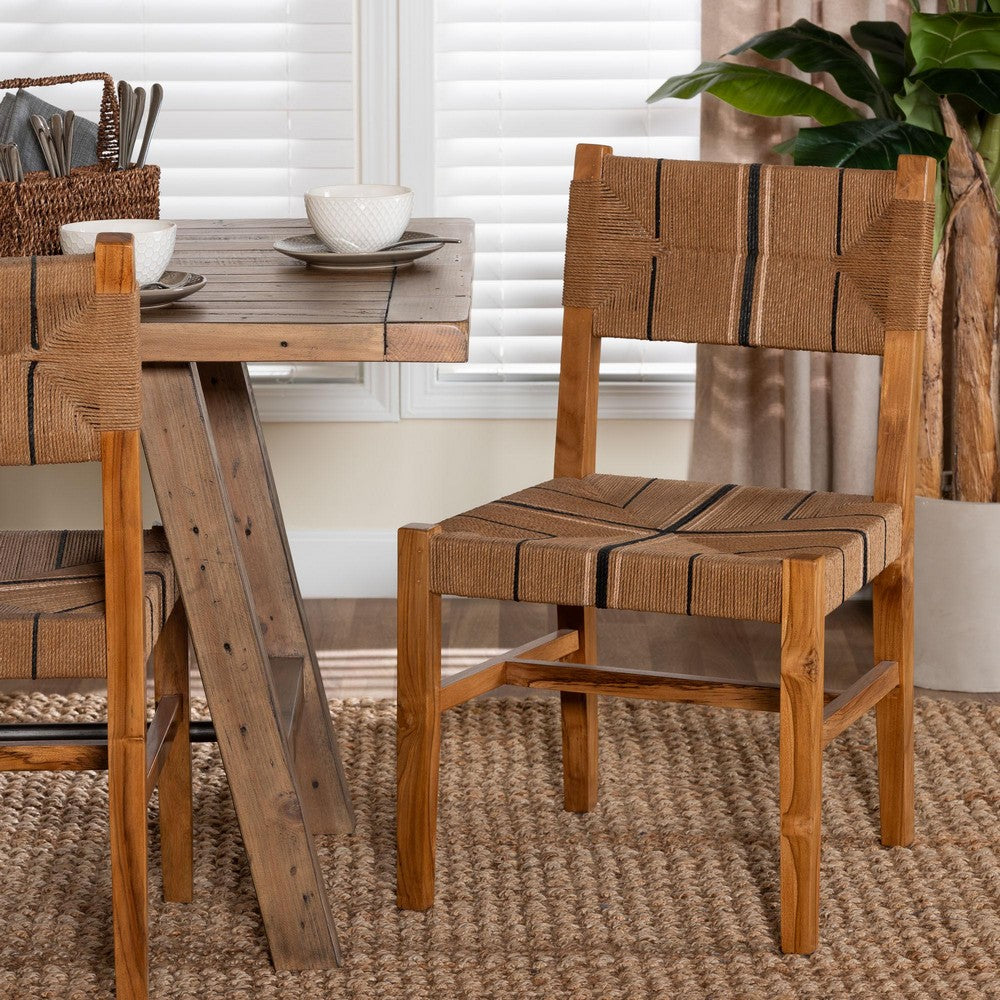bali & pari - Prita Dining Chair in Brown/Natural Brown - DCC-02-Wood/Brown-DC view 8