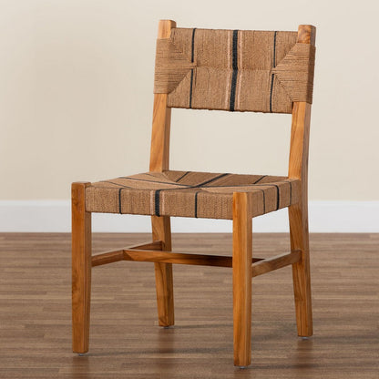 bali & pari - Prita Dining Chair in Brown/Natural Brown - DCC-02-Wood/Brown-DC view 9