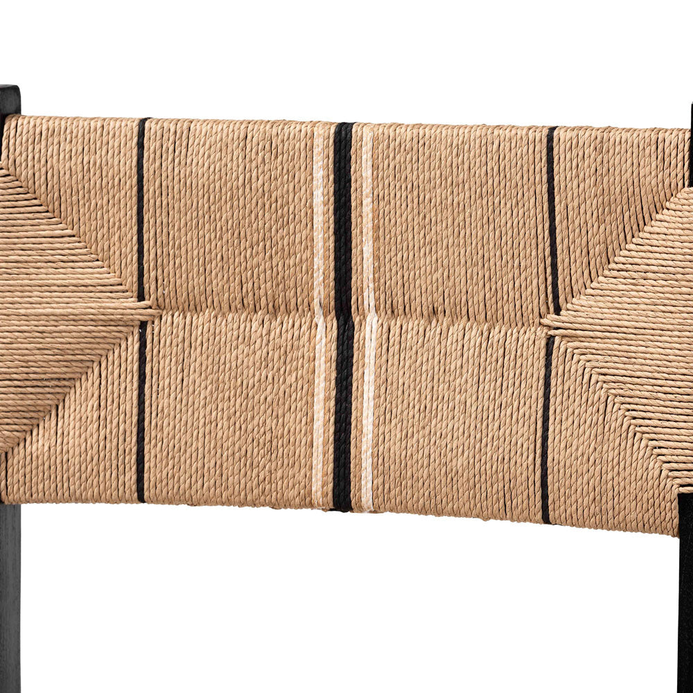 bali & pari - Prita Set of 2 Bar Stools in Brown/Black - BC-02-Parekesit-Wood/Black-BS view 4