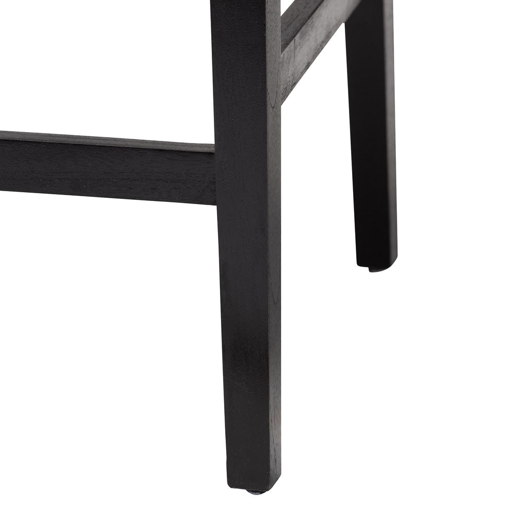 bali & pari - Prita Set of 2 Bar Stools in Brown/Black - BC-02-Parekesit-Wood/Black-BS view 5