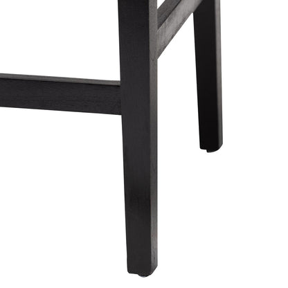 bali & pari - Prita Set of 2 Bar Stools in Brown/Black - BC-02-Parekesit-Wood/Black-BS view 5