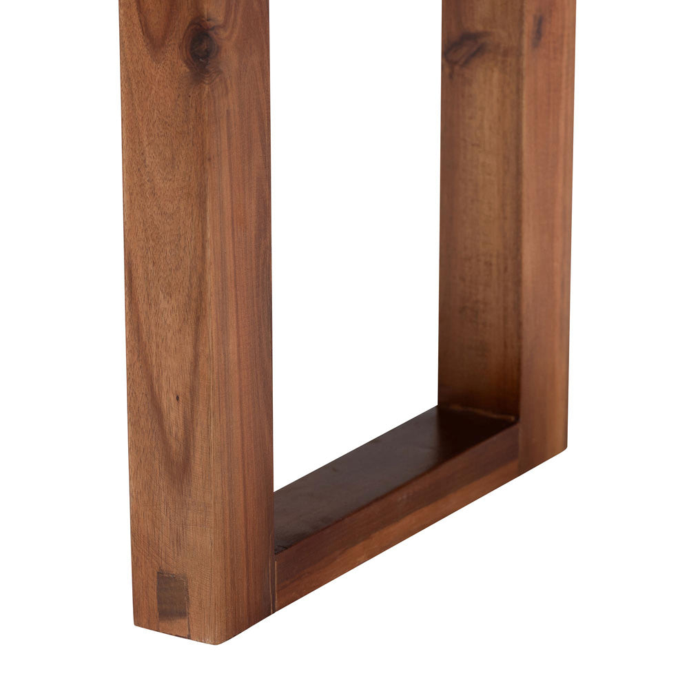 bali & pari - Prunella Bench in Navy Blue/Brown/Natural Brown - F232-FT23-Navy Blue/Brown Diamond Pattern-Bench view 4