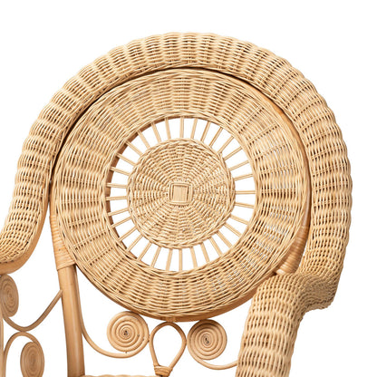 bali & pari - Putri Chair in Natural Brown - Putri-Rattan-AC view 5
