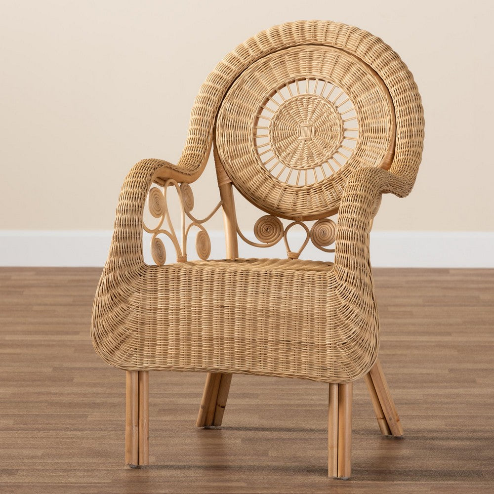 bali & pari - Putri Chair in Natural Brown - Putri-Rattan-AC view 9