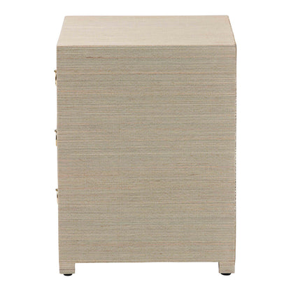 bali & pari - Quinn Nightstand in Natural/Gold - Quinn-Natural Woven Grasscloth-3DR-NS view 4