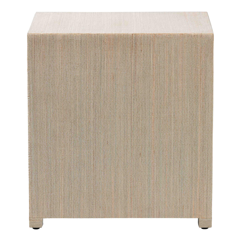 bali & pari - Quinn Nightstand in Natural/Gold - Quinn-Natural Woven Grasscloth-3DR-NS view 5