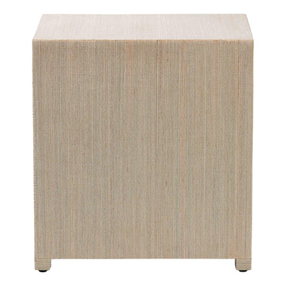 bali & pari - Quinn Nightstand in Natural/Gold - Quinn-Natural Woven Grasscloth-3DR-NS view 5
