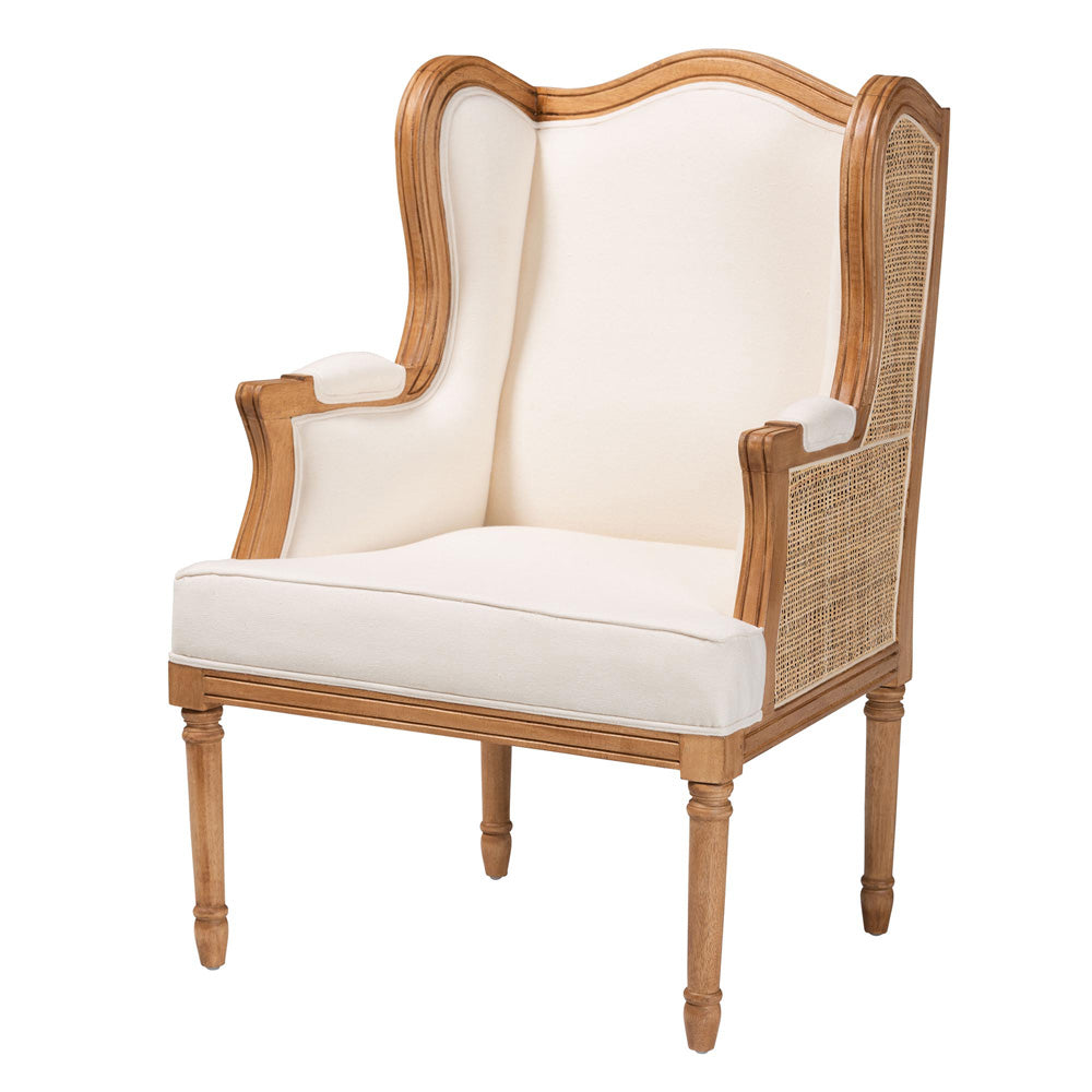 bali & pari - Rachana Chair in Beige/Honey Oak - SEA675-Light wood-NAT01/White-F00 view 1