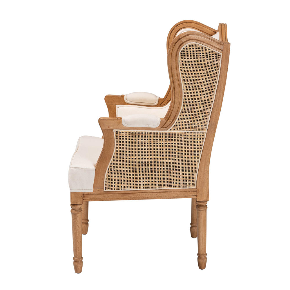 bali & pari - Rachana Chair in Beige/Honey Oak - SEA675-Light wood-NAT01/White-F00 view 3
