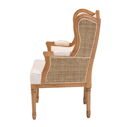 bali & pari - Rachana Chair in Beige/Honey Oak - SEA675-Light wood-NAT01/White-F00 view 3