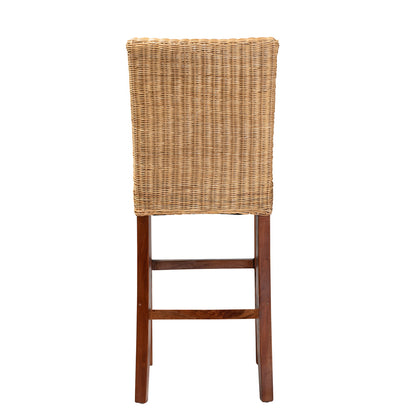 bali & pari - Racquel Bar Stool in Natural Brown/Walnut Brown - DC9003-Rattan-BS view 4