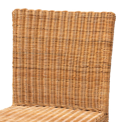 bali & pari - Racquel Counter Stool in Natural Brown/Walnut Brown - DC9002-Rattan-CS view 5