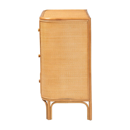 bali & pari - Radenza Storage Cabinet in Light Honey - RADENZA-Light Honey Rattan-Cabinet view 4