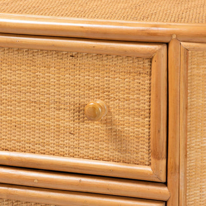 bali & pari - Radenza Storage Cabinet in Light Honey - RADENZA-Light Honey Rattan-Cabinet view 6