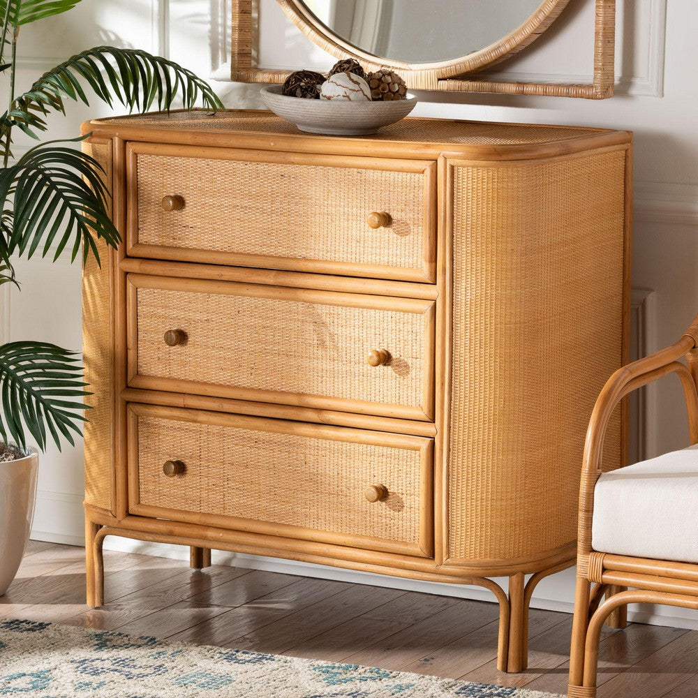 bali & pari - Radenza Storage Cabinet in Light Honey - RADENZA-Light Honey Rattan-Cabinet view 9