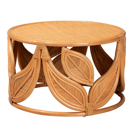 bali & pari - Raflesia Coffee Table in Light honey - Raflesia-Light Honey Rattan-CT view 1
