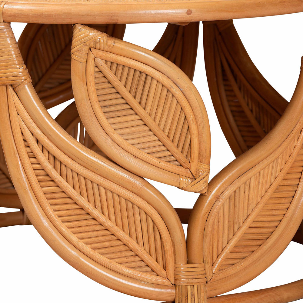 bali & pari - Raflesia Coffee Table in Light honey - Raflesia-Light Honey Rattan-CT view 2