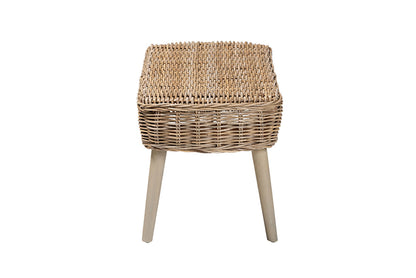 bali & pari - Raisa Bench - Mona Kubu-Grey/Natural/Light Brown-Bench (no back) view 3