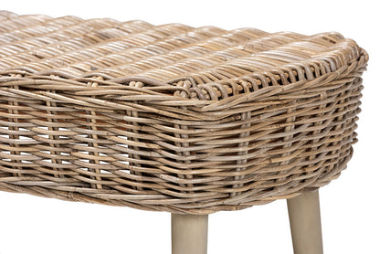 bali & pari - Raisa Bench - Mona Kubu-Grey/Natural/Light Brown-Bench (no back) view 4