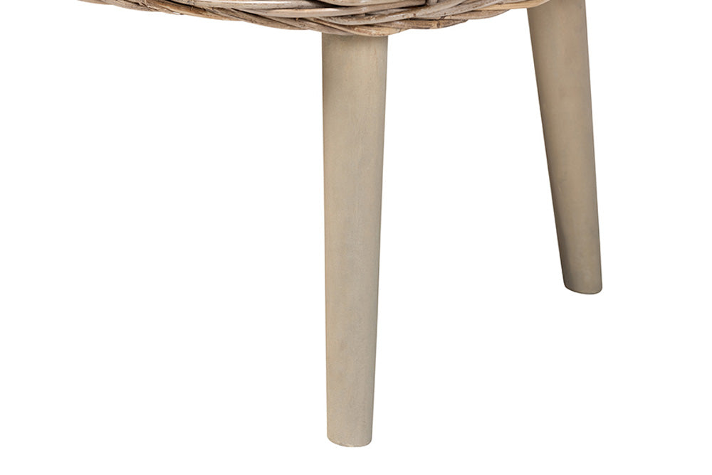 bali & pari - Raisa Bench - Mona Kubu-Grey/Natural/Light Brown-Bench (no back) view 6