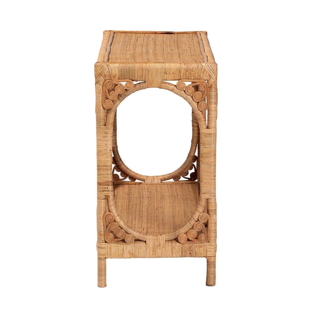 bali & pari - Ramona Console Table in Light Honey - DCWH1001-Light Honey Rattan-Ramona Console Table view 3