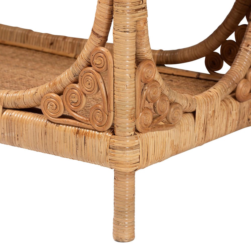 bali & pari - Ramona Console Table in Light Honey - DCWH1001-Light Honey Rattan-Ramona Console Table view 5