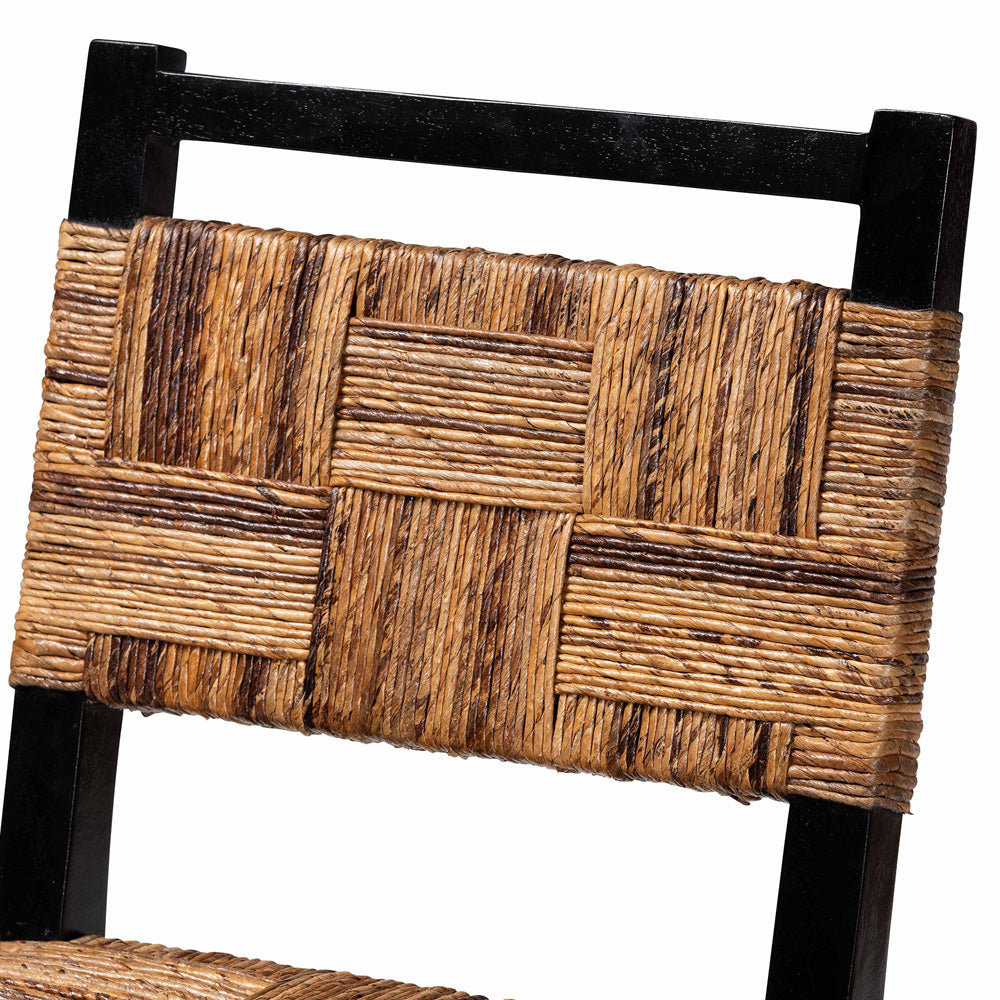 bali & pari - Raniya Set of 2 Counter Stools in Natural Brown/Black - Luanda-Type C-Black Wood/Natural-CS-KD Box view 4
