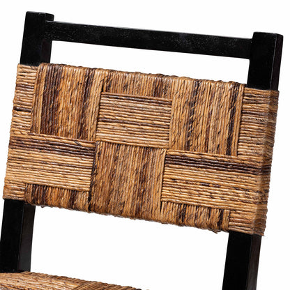 bali & pari - Raniya Set of 2 Counter Stools in Natural Brown/Black - Luanda-Type C-Black Wood/Natural-CS-KD Box view 4