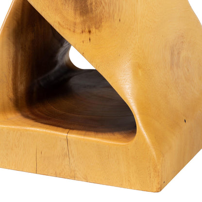 bali & pari - Rapha End Table in Natural Brown - Suar S/T 011-Natural-Side Table view 5
