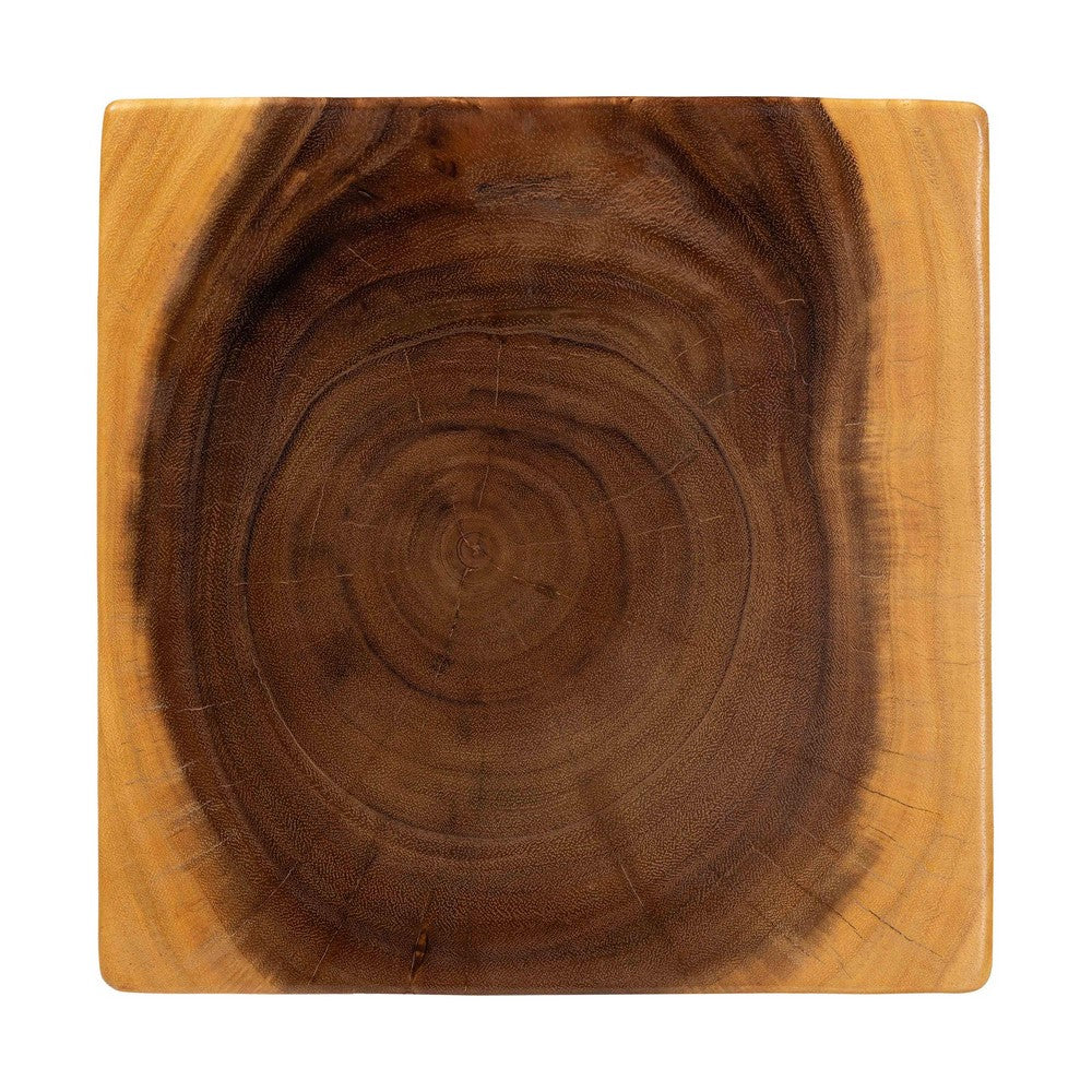 bali & pari - Rapha End Table in Natural Brown - Suar S/T 011-Natural-Side Table view 6
