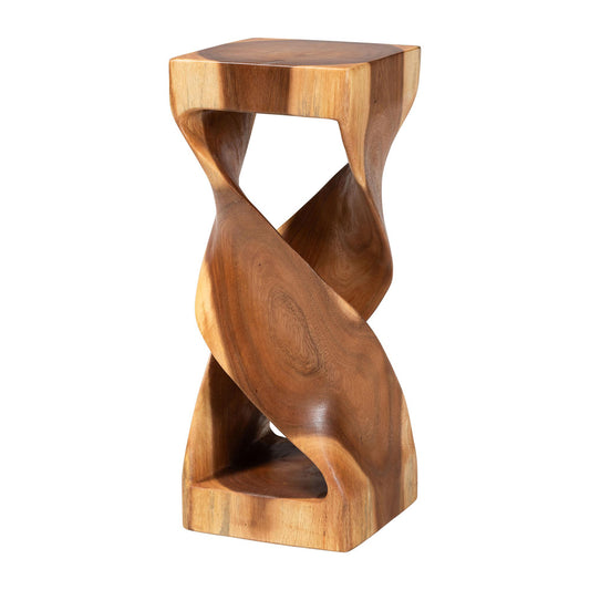 bali & pari - Rapha End Table in Natural Brown - Suar S/T 012-Natural-Side Table view 1