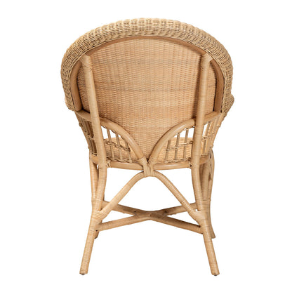 bali & pari  - Ratu Chair in Natural Brown - Ratu-Rattan-AC view 4