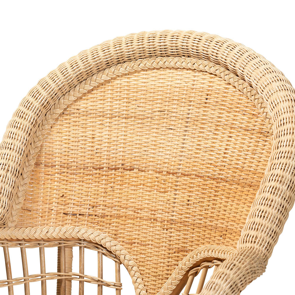 bali & pari  - Ratu Chair in Natural Brown - Ratu-Rattan-AC view 5